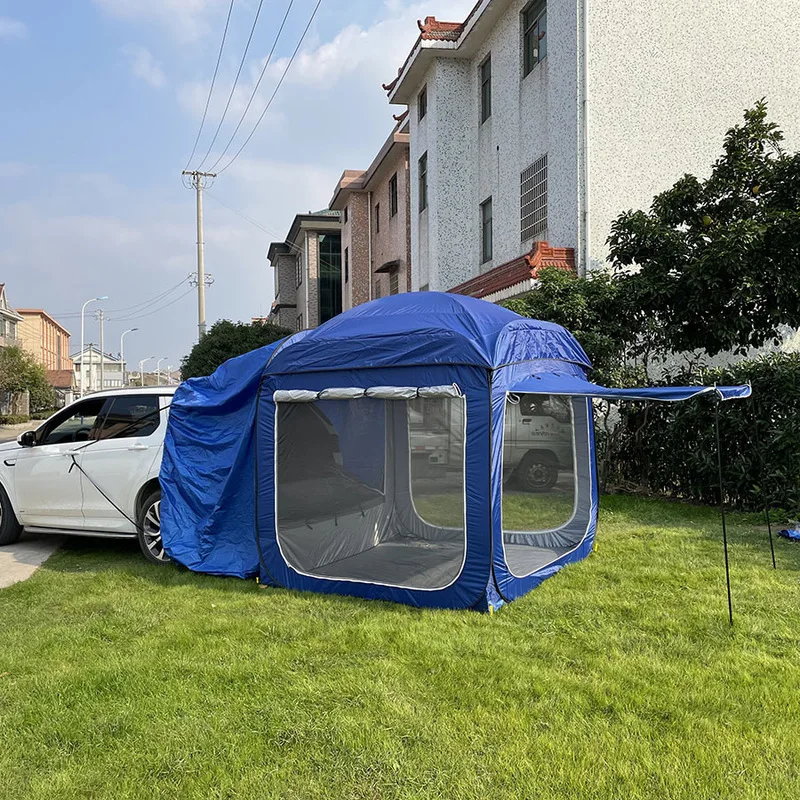Outdoor Extension Suv Rear Tent for 5-8 People 190t Camping Tent Trunk Car Mounted Camping Equipment