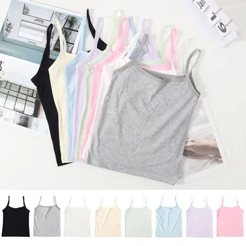 Intimo gilet in tinta unita per ragazze durante il loro periodo di sviluppo intimo per gilet per la cura della pelle senza anello in acciaio per ragazze 1