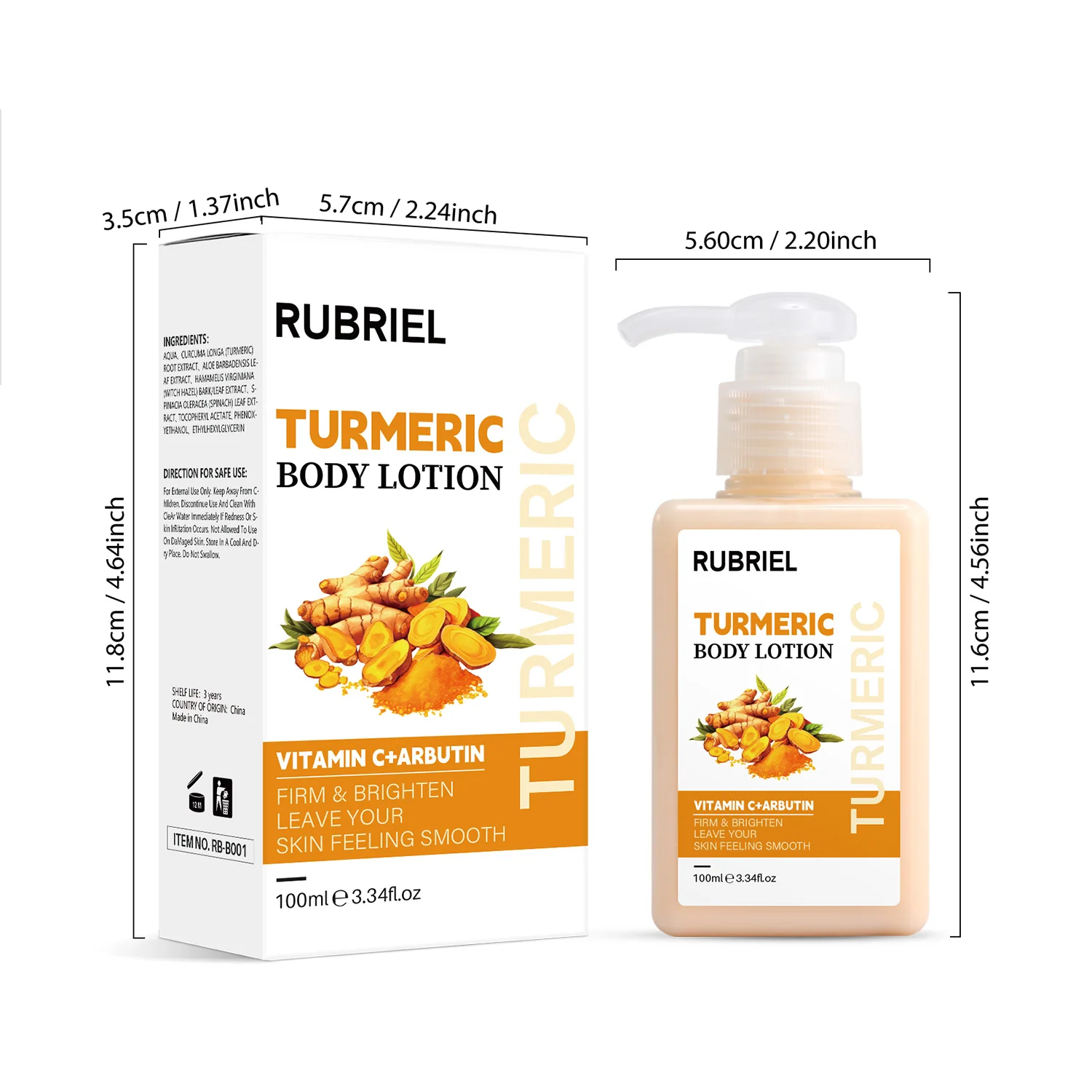 Turmeric body lotion