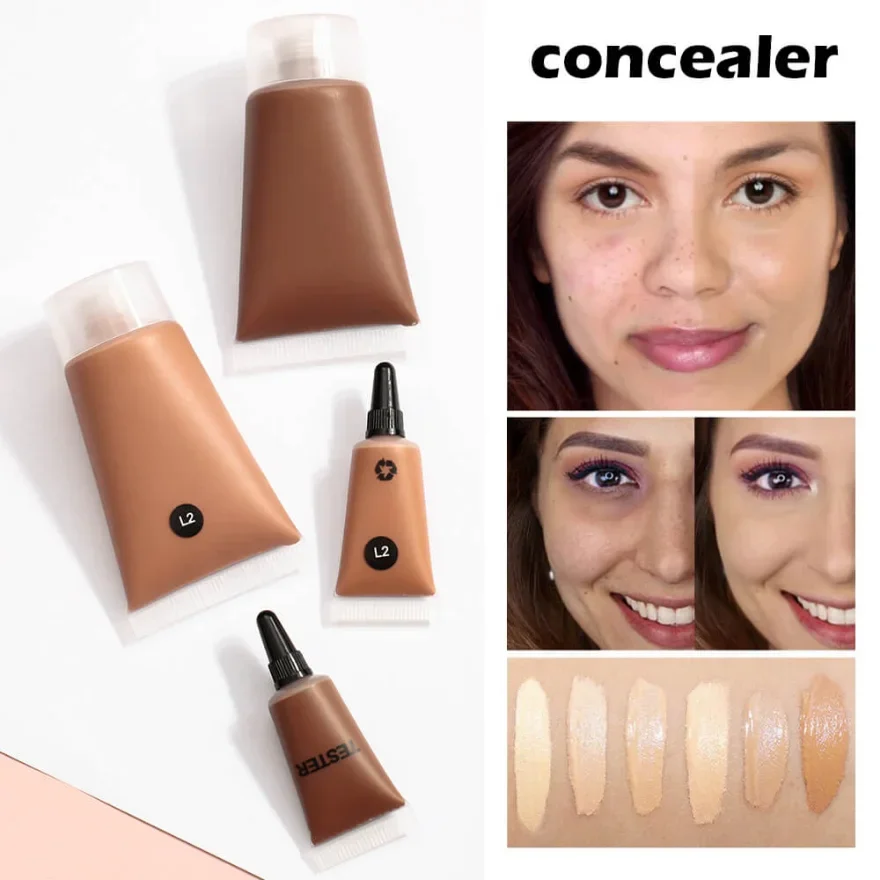 Oem Squeeze Foundation Velvet Matte 25 Colors Make-up Body Face Foundation Private Label Custom Face Foundation 6
