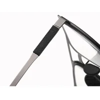 Clara Vida Photochromic Progressive Multifocal Reading Sunglasses Retro Rectangular Reading Glasses +0.75 To +4 See Near and Fa 4