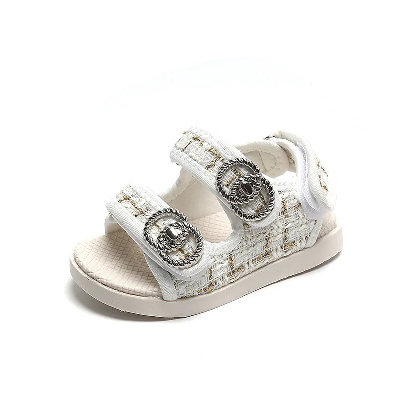 

Baby Sandals Girls Fashion Breathable Princess Sandals Summer Children Beach Shoes Kids Double Hook Shoes