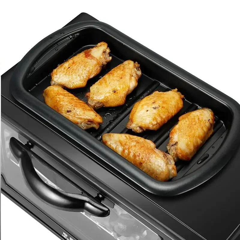 Coffee Maker Breakfast Machine Oven Bread Machine Toaster Toaster Oven 3 in 1 Breakfast Maker Pizza Maker Cooking 3