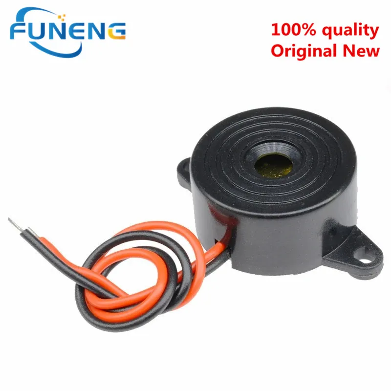 SFM-20B DC3-24V 내구성 피에조 전자 부저 알람, 95DB 연속 사운드 비퍼, 아두이노 자동차 밴용, 3-24V, 5 개