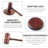 High Quality Durable Wooden Judge Hammered Handcrafted Delicate Wood Gavel For Lawyer Judge Wood Gavel Hammer Sound Block 3