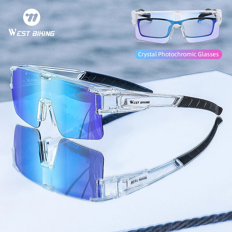 WEST BIKING Photochromic UV 400 Polarized Cycling & Fishing Goggles - Stylish Sport Eyewear
