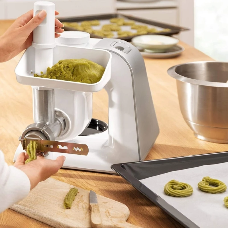 Cookie Cutter Cookie Maker Attachment Pastry Attachment Grinder Stainless Steel Biscuit Mold Dough Cutters for Cookie