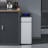 Stainless Steel Smart Trash Bin Large Capacity Induction Garbage Bucket Waste Bins Dustbin for Kitchen Wastebasket Smart Home 3