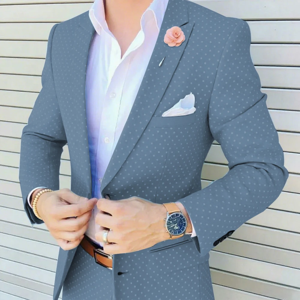 Classico smoking da sposo blu Navy per la festa del ballo di fine anno