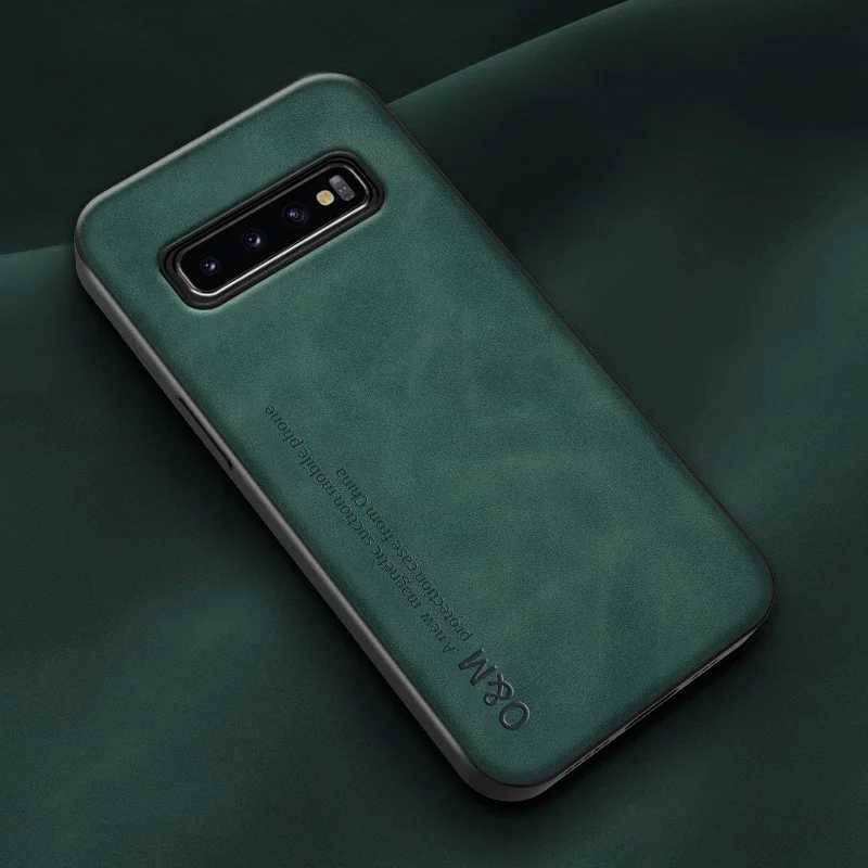 Deluxe Magnetic Leather Phone Case with Silicone Protection