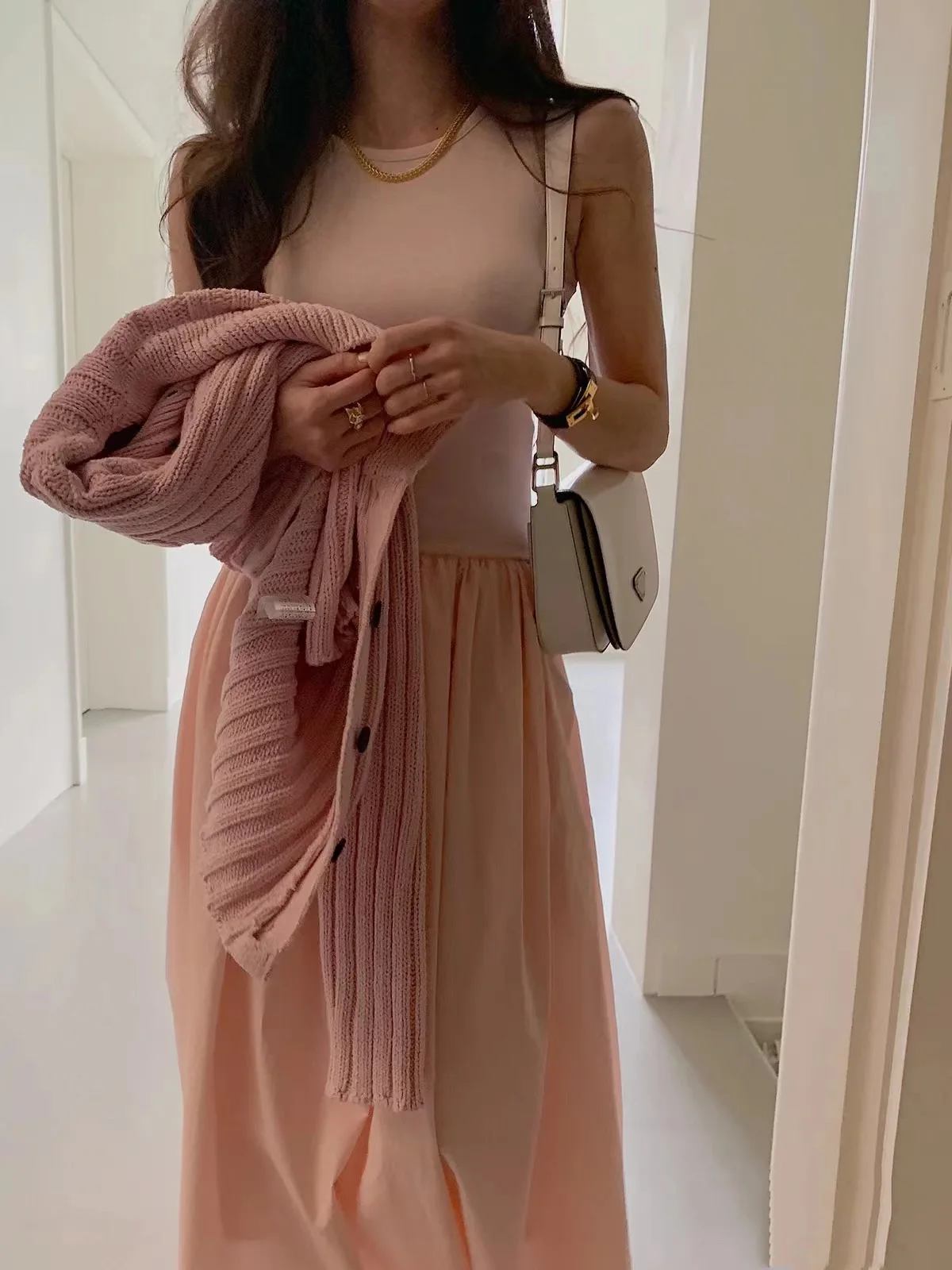 Women Elegant Long Dress Summer Sleeveless Korean Chic Dresses Ladies Vintage A Line Casual Long Robe Vestidos