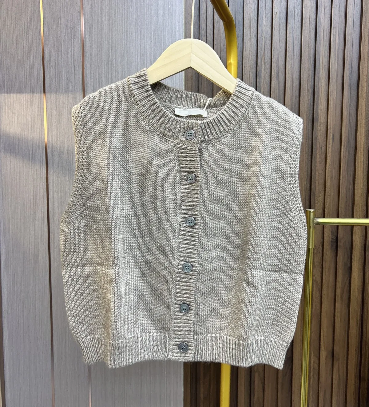 2025 Autumn and Spring New Style Children clothes Fashion and Simple Solid Color Comfortable Kids Sweater Vest