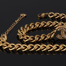 

Stainless Steel Necklaces For Women Thick Chain Necklace Euramerican Fashion Punk Necklaces Women Luxury Jewelry