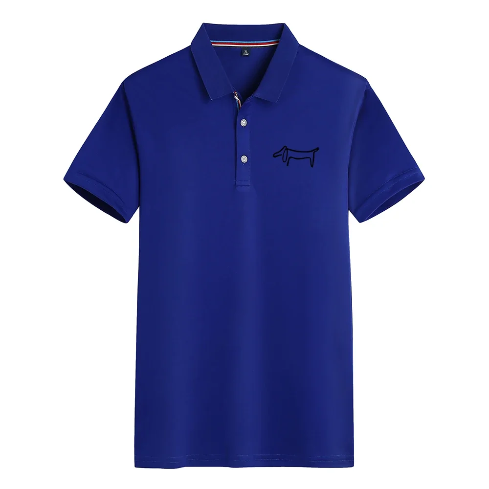 Polo da Uomo Comoda con Logo Stampato Casual a Maniche Corte - immagine 6