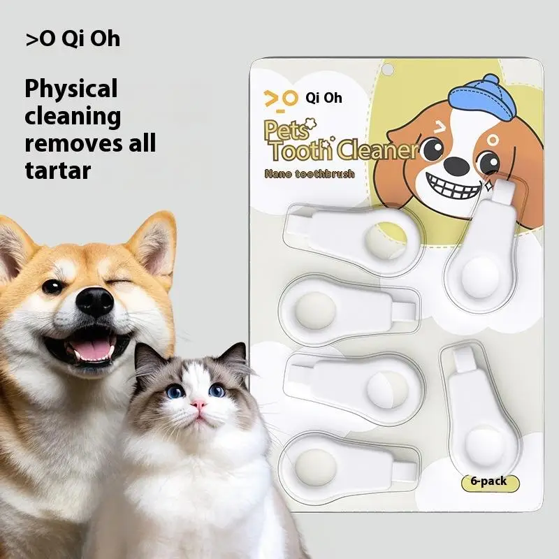 3/6Pcs Pet Nano Dental Tücher Hund Zahnstein Reinigung Entfernung Zahn Mundgeruch Zähne Reinigung Haustier Katze Hund dental Reinigung Liefert – Detail 1