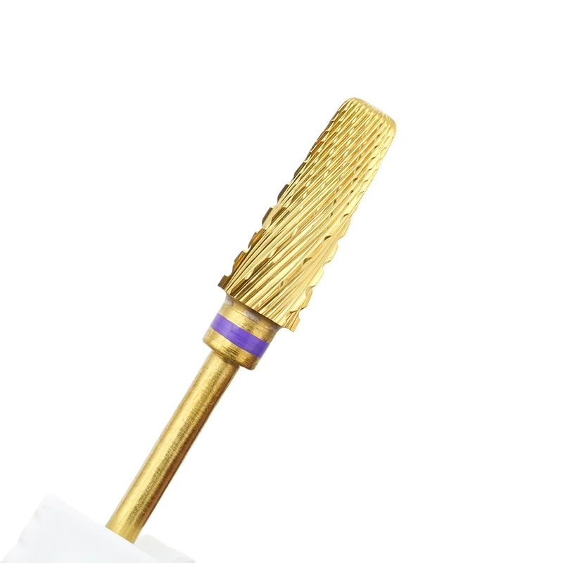 

Professional Gold Nail Drill Bit 5 In 1 Carbide Bur Mix Cuts Cuticle Tool Manicure Drill Accessories Nail Salon Milling Cutters