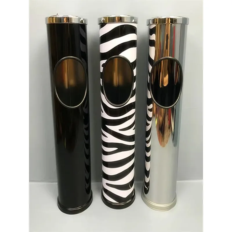 

creative floor standing ashtray trash can, vertical elevator with lid, KTV living room personalized and fashionable