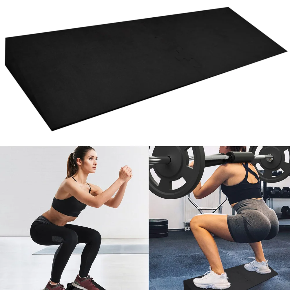 Non-Slip Elevated Squat Wedge Block for Weightlifting