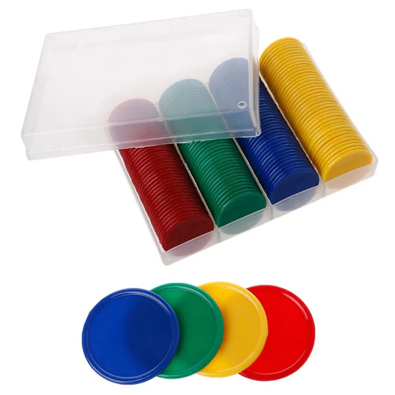 Poker Chips Plastic Game Coins 160Pcs/Set Plastic Poker Chips