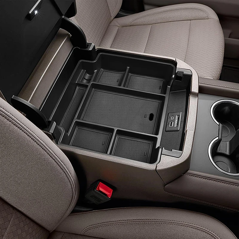

Center Console Organizer For 2021 2022 2023 GMC Yukon Chevy Tahoe Chevrolet Suburban Accessories Armrest Storage Box Tray