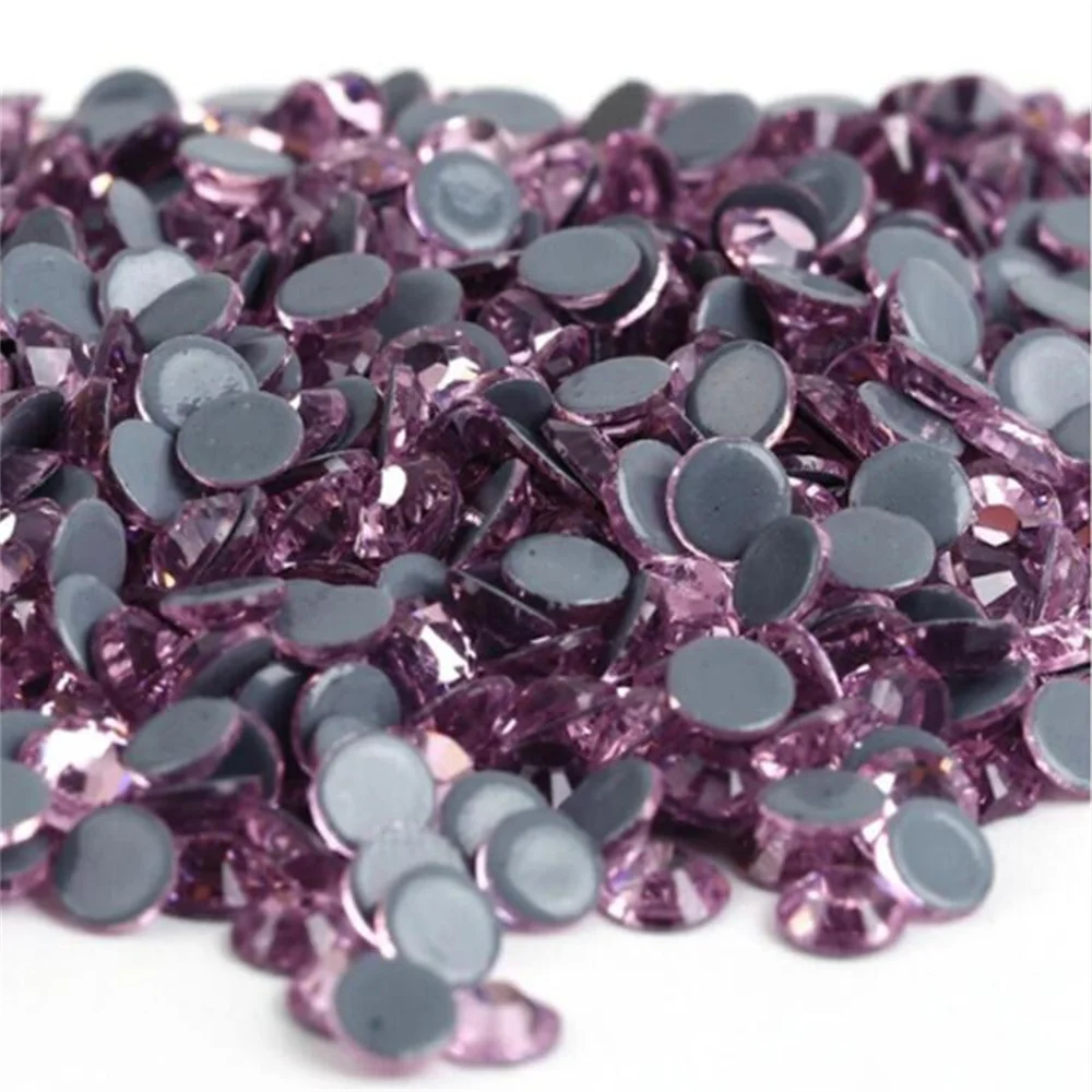 

Light pink All Sizes Crystal Hotfix Rhinestones,Glass Strass Hotfix Rhinestones For Nail Art & Fabric Decoretions