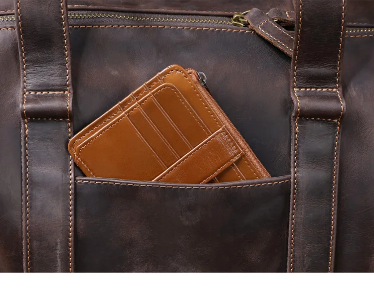 PNDME lässige Designer-Reisetasche aus echtem Leder für Herren, Vintage-Luxus-Handtasche aus Crazy-Horse-Rindsleder mit großem Fassungsvermögen – Detail 24