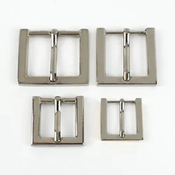 Set of Metal Adjustable Pin Buckles for Luggage Straps and DIY Accessories (Silver)
