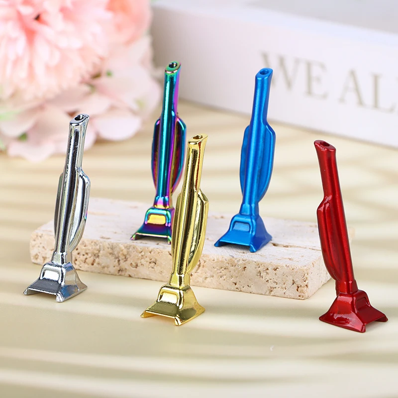 휴대용 미니 트로피 파이프, 금속 소재, 연기 허브 파이프, 필터 그릇, 담배 액세서리, 1PC
