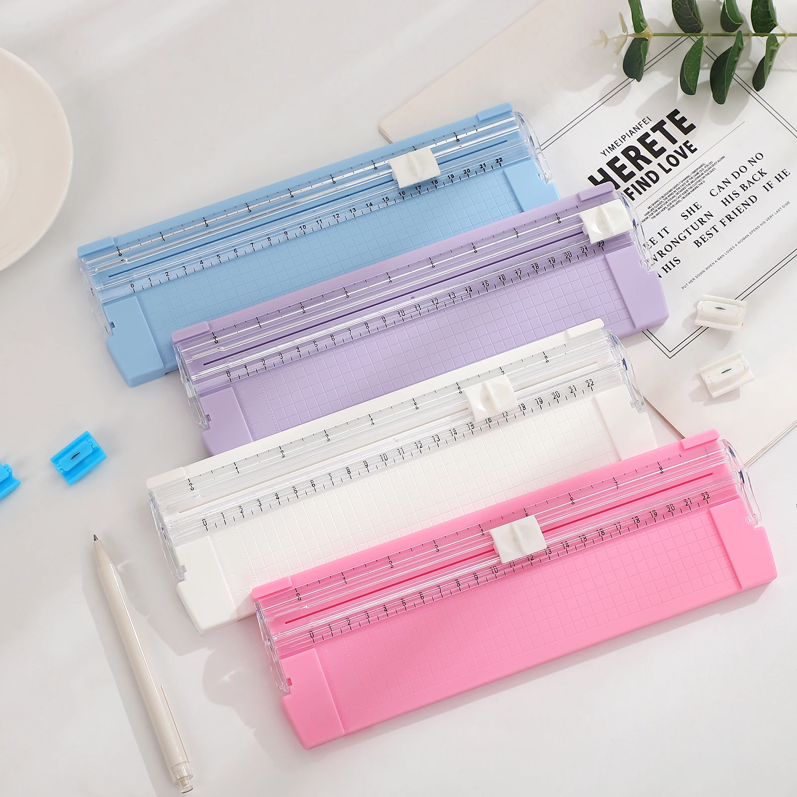 A5 Bidirectional Cutter Knife Cute Multifunction Art Tools DIY Journal Material Paper Cutter Kawaii Stationery School Supplies 20pcs kawaii stickers diary cute plant series journal diy scrapbooking stick label planner art school supplies stationery