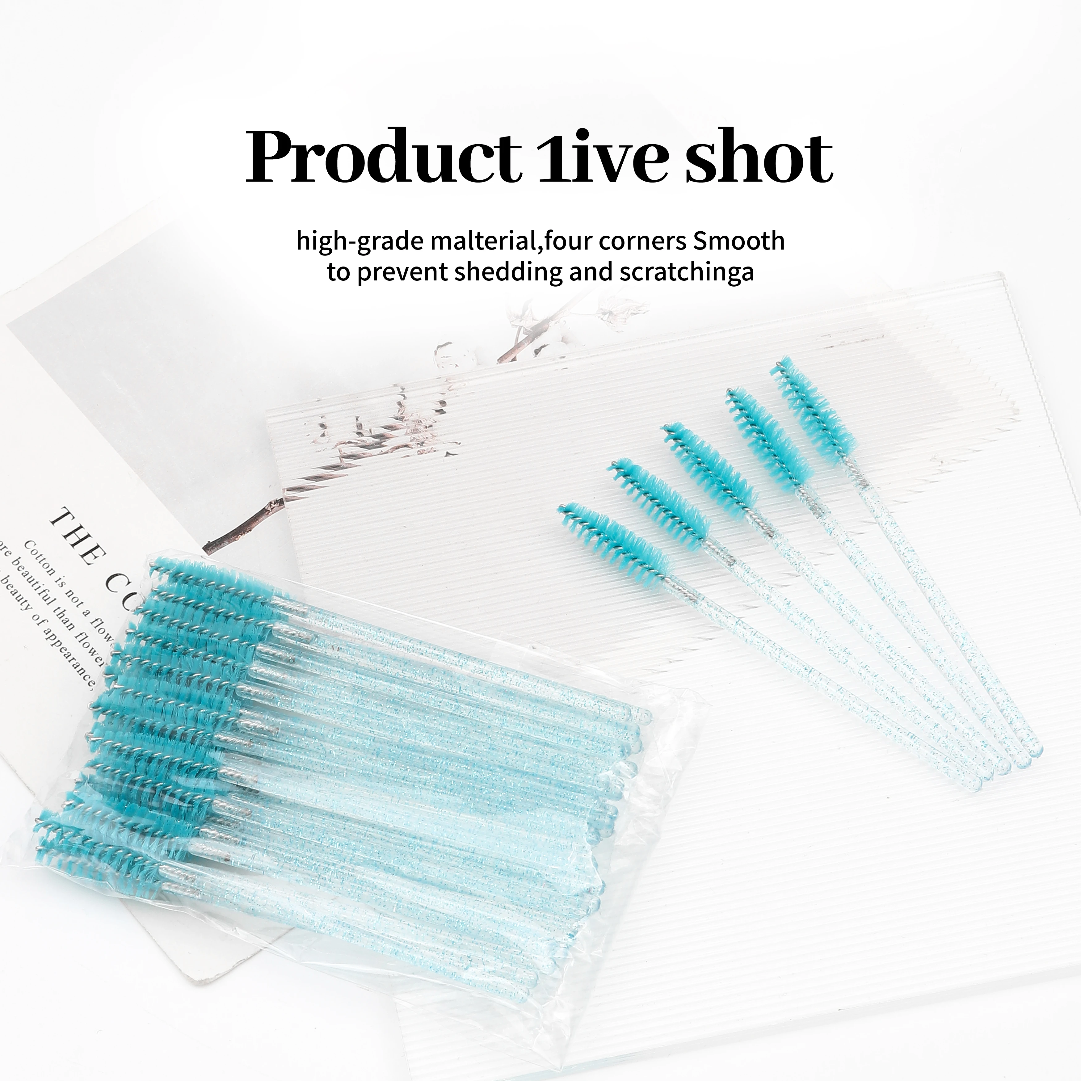 XIUSUZAKI 100pcs/lot Mascara Eyelash Make Up Brush Disposable Mascara Wand for eyelash extension 2