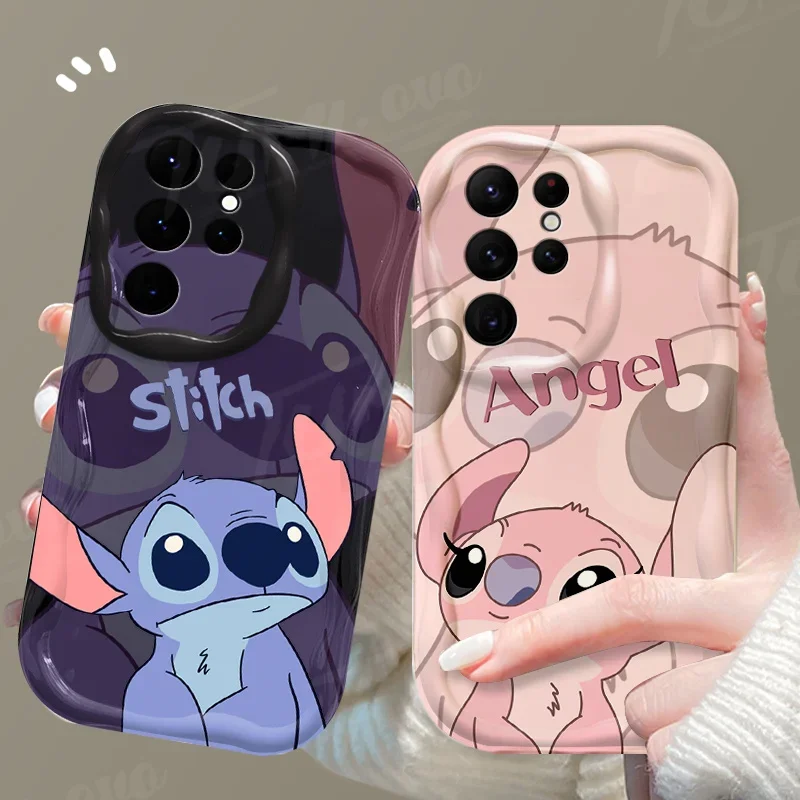 Cute Disney Pink Stitch Clear Phone Case For Samsung Galaxy A33 A53 A73 cute-disney-pink-stitch-clear-phone-case-for-samsung-galaxy-a33-a53-a73