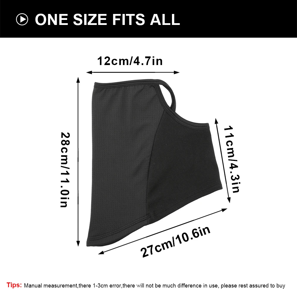 1/2PCS winter warm bandana half face mask hang-ear neck warmer gaiter tube scarf windproof ski fishing neckerchief headband men