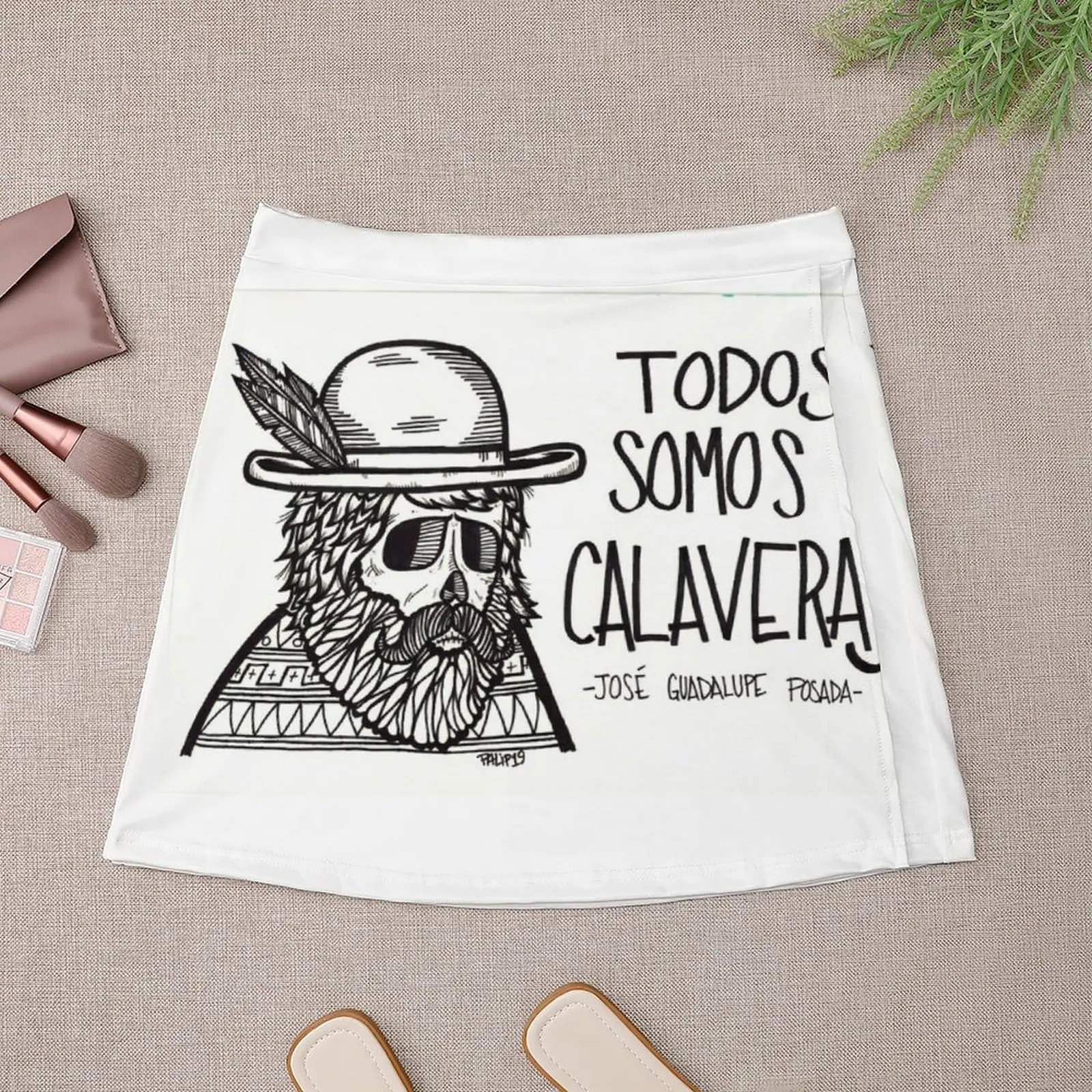 Todos somos calaveras Mini Skirt kpop Female skirt