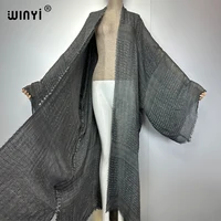 WINYI  high quality comfortable Women Soft Cardigan Loose Dress Party Boho Maxi beach Holiday Swimming Cover ups Africa Kimono - Image 6