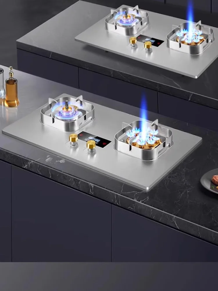 Highend cooktop gas stove Natural Liquefied Gas cooker Stainless steel gas stove 2 burner Home appliancess Energy saving cooktop