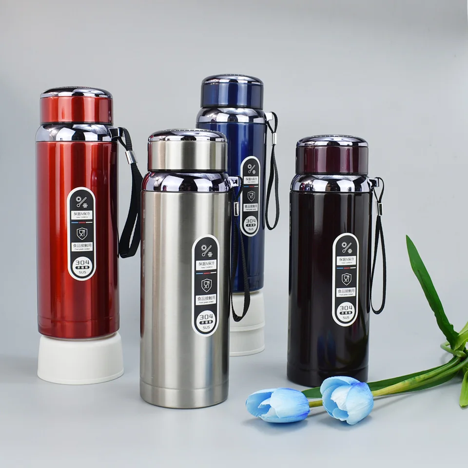 800Ml Stainless Steel Water Bottle Large Capacity Double Wall Thermos Bottle Outdoor Vacuum Water Flask Thermal Insulated Cup Hot And Cold Water Bottle