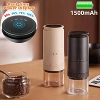 New 1500mAh Electric Coffee Grinder Externally Adjustable Type-C Charging Coffee Burr Grinder Bean Grinding Machine Coffee Maker 1