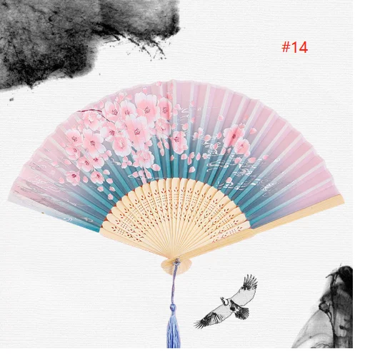 Elegant Bamboo Hand Fan - Traditional Asian Art Craft for Weddings and Home Decor
