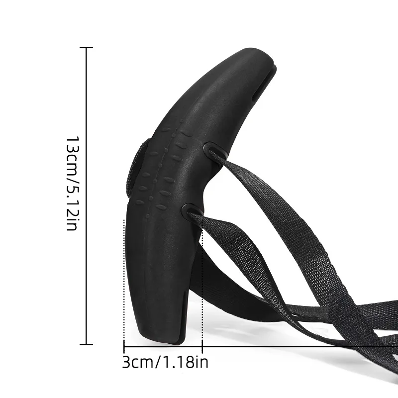 Fitness Handle Fitness Handles Heavy Duty Adjustable Ergonomic Horn Shape TPE Grip for Cable Pull Up Gym Home Workout