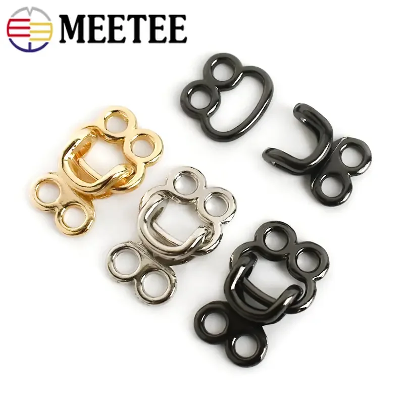 20Sets 18-27mm Metal Invisible Garment Hook Jeans Pants Skirts Adjust Clasp Decoration Buttons DIY Sewing Crafts Accessories garment hooks