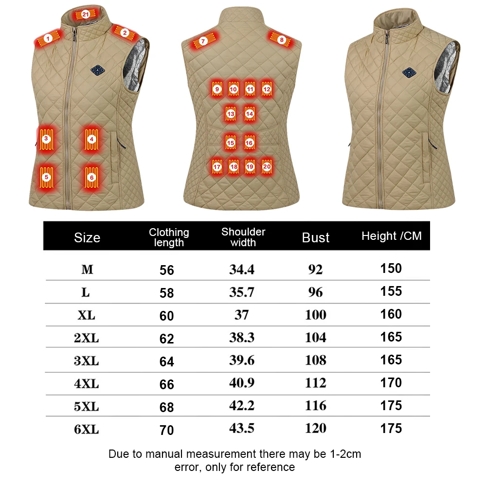 Heated Jacket for Women Autumn Winter