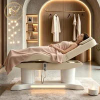 Professional 4 Motor Adjustable Beauty Couch Multifunctional Bed for Salon Tattoo Skincare Eyelash Spa 1
