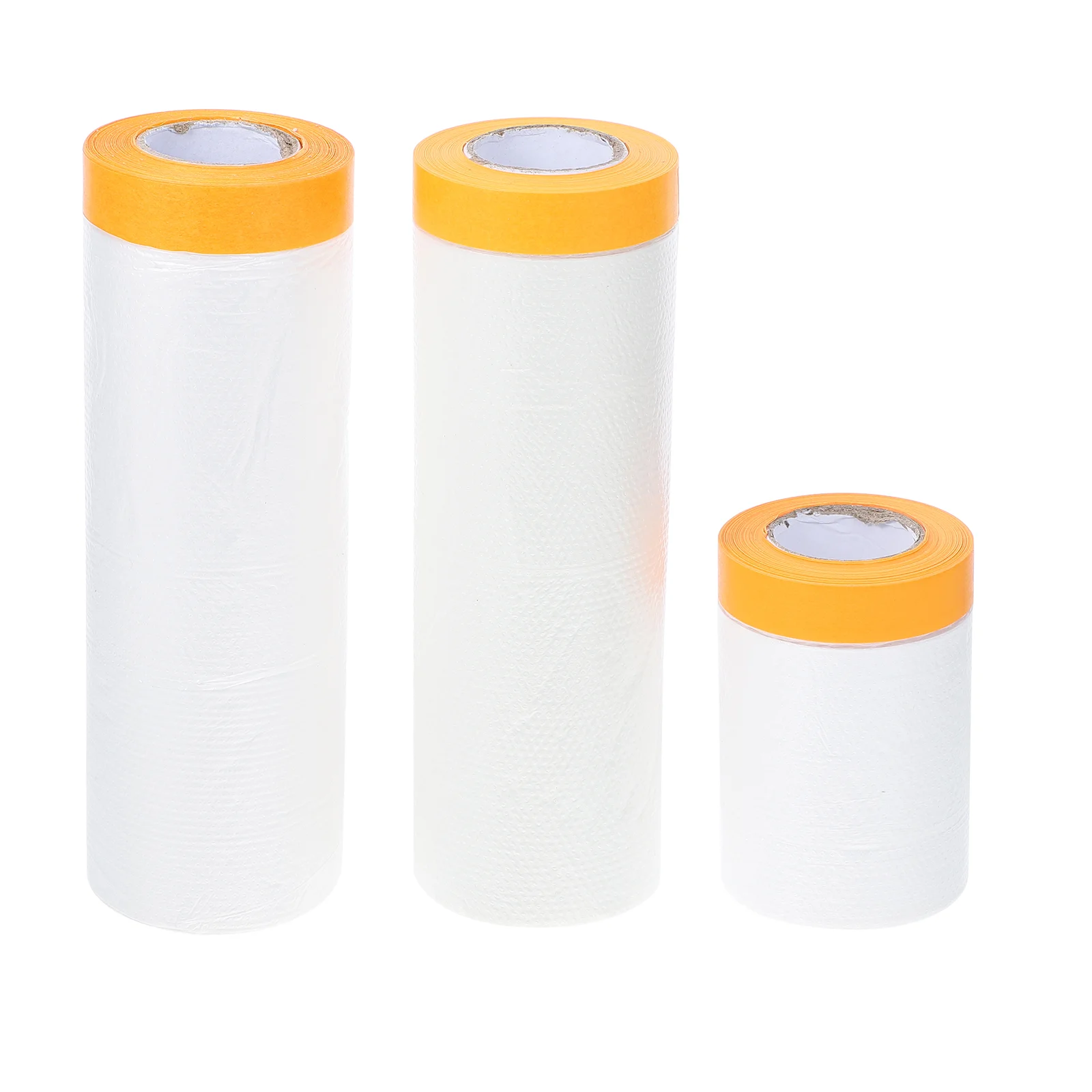 3 Rolls Car Paint Disposable Masking Paper Adhesive PVC Making Film 20 Meters color self adhesive fastener tape 5 meters strong hooks loops cable for reusable tape cable organizer protector holder