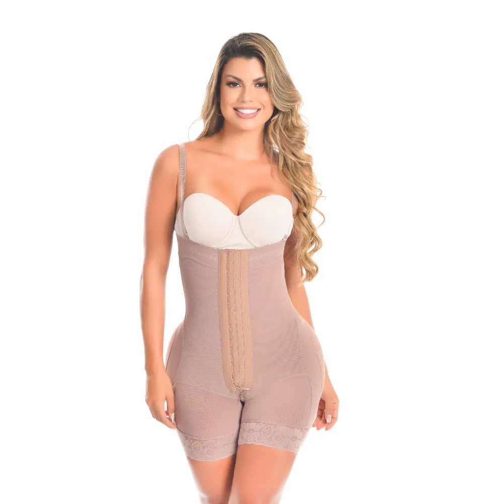 

High Waist Tummy Control Butt Lifting Booty Shaper Short Front Hooks Sheath Slimming Fla High Compression Shapewear