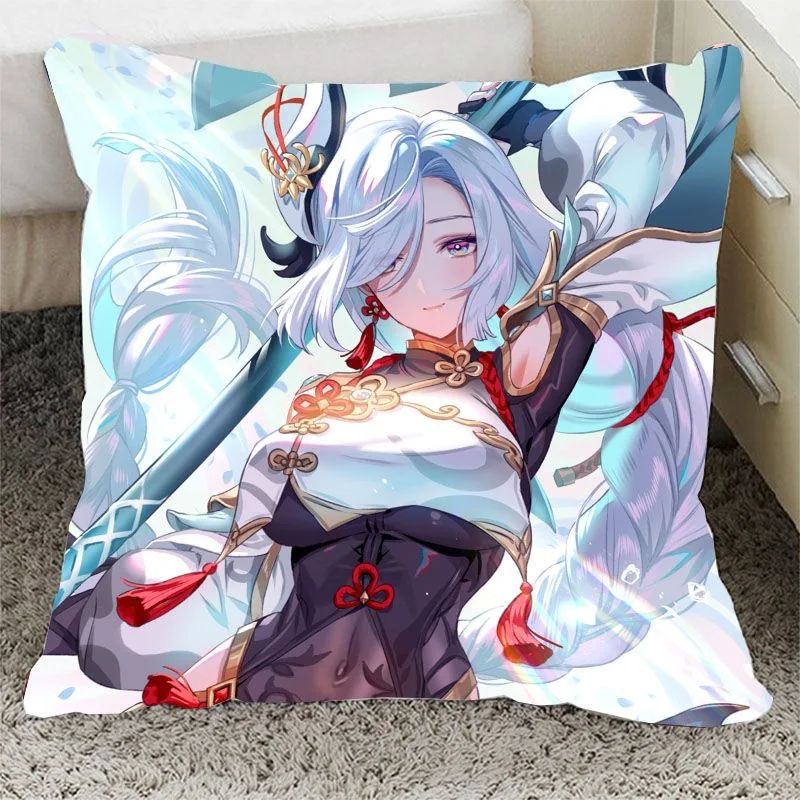 

Genshin Hu Tao Jean Ganyu Venti Keqing Klee Xiao Lumine Lisa Peripheral quadratic doll Throw pillow