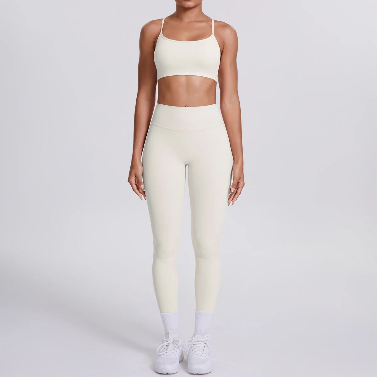 Women's Yoga Suit – Seamless Sports Bra & High Waist Leggings | Breathable Quick Dry Activewear