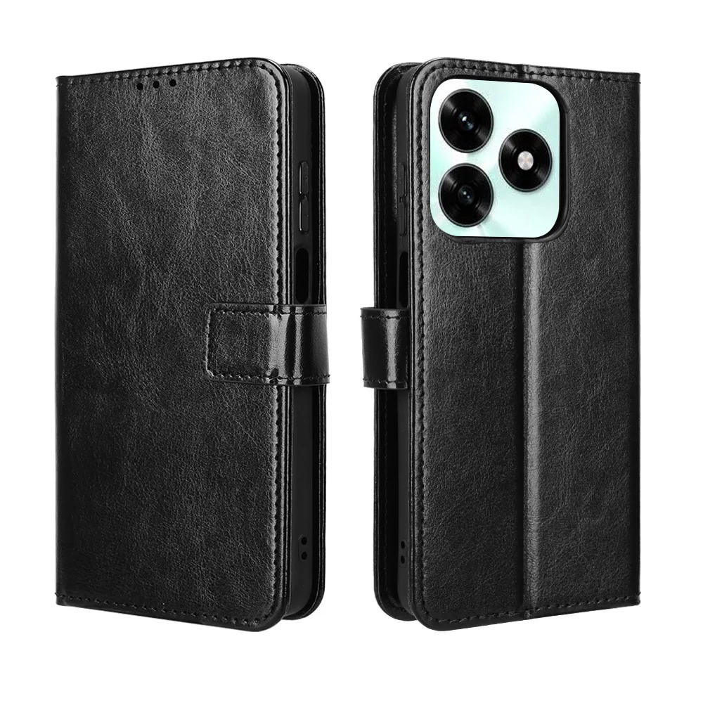 Luxury Flip PU Leather Wallet Case with Lanyard and Stand