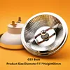 Dimmable LED AR111 Lamp 15W 220V 12V GU10 G53 Base Substitute Halogen Lamps LED Downlight  ES111 Bulbs COB Spotlight Warm White 3
