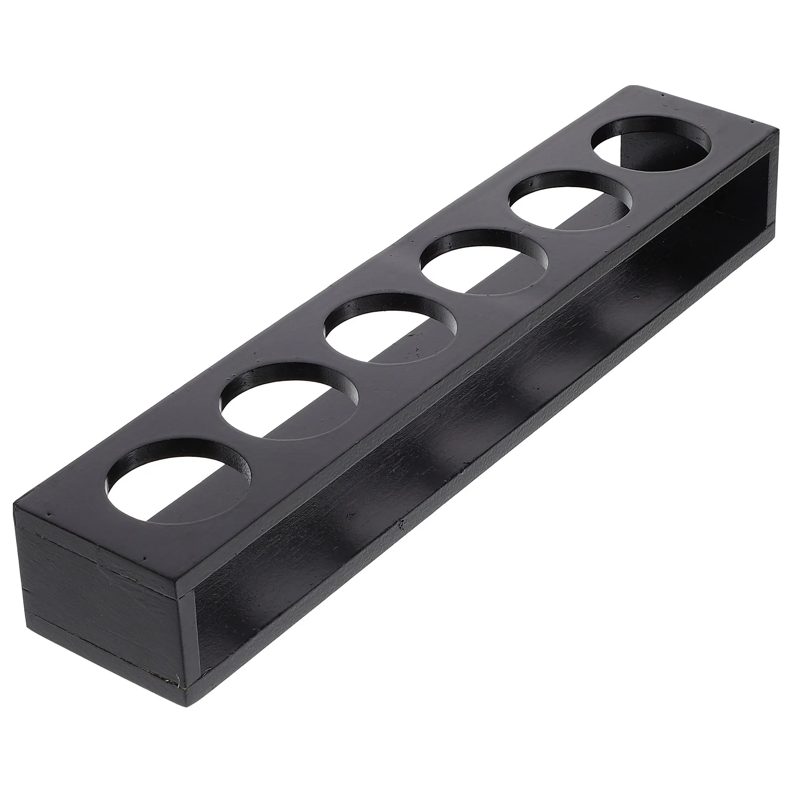 6 Holes Wooden Drink Paddle Shot Glass Holder Rack ganizer Cocktail Tray Storage Display Stand For Home Bar Party Use 5