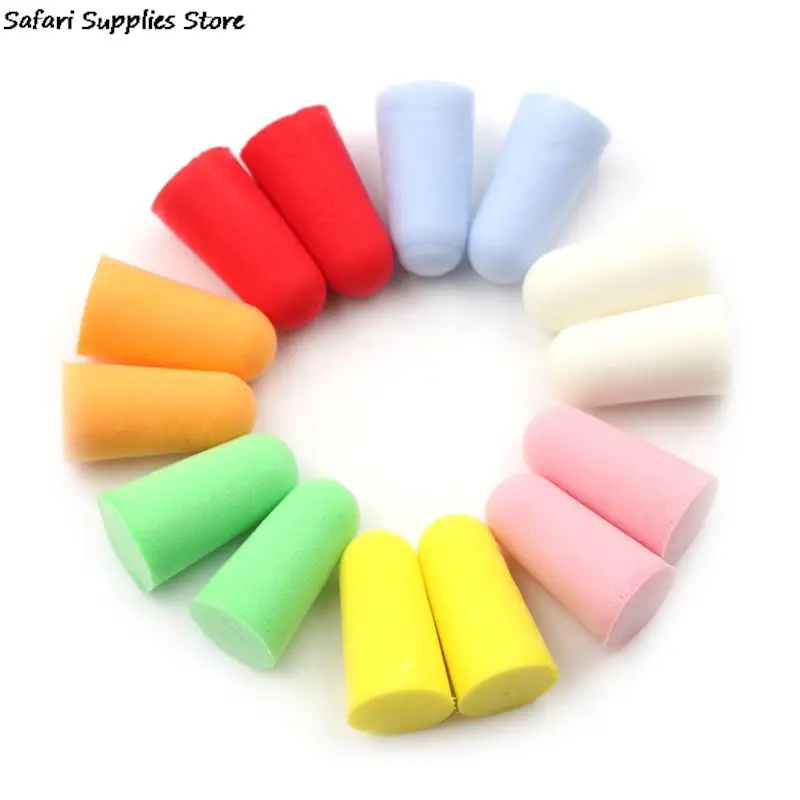 New 10 Pair  PU Foam Ear Plugs Anti Noise Snore Earplugs Comfortable For Study Sleep 2